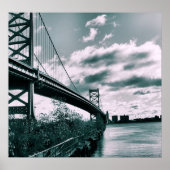 Ben Franklin bridge II Poster (Vorne)