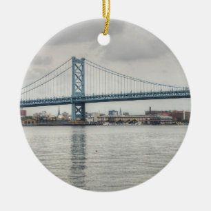 Ben Franklin Bridge Keramikornament
