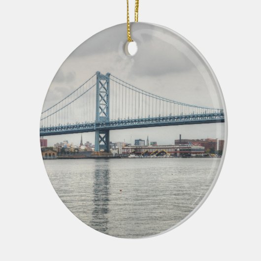 Ben Franklin Bridge Keramikornament (Links)