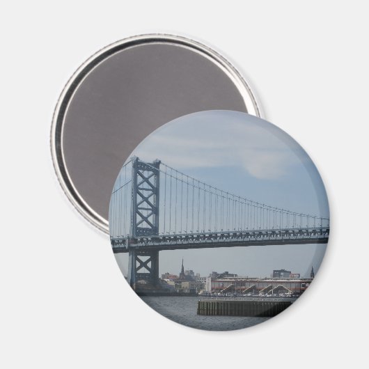 Ben Franklin Bridge Magnet (Vorderseite/Rückseite)