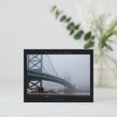 Ben Franklin Bridge Philadelphia Postkarte (Stehend Vorderseite)