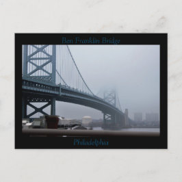 Ben Franklin Bridge Philadelphia Postkarte