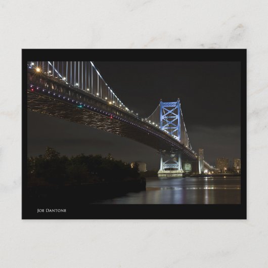 Ben Franklin Bridge Postkarte (Vorderseite)