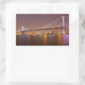 Ben Franklin Bridge Rechteckiger Aufkleber (Tasche)
