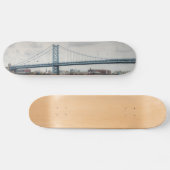 Ben Franklin Bridge Skateboard (Horizontal)