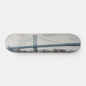 Ben Franklin Bridge Skateboard (Horizontal)