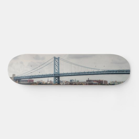 Ben Franklin Bridge Skateboard (Horizontal)