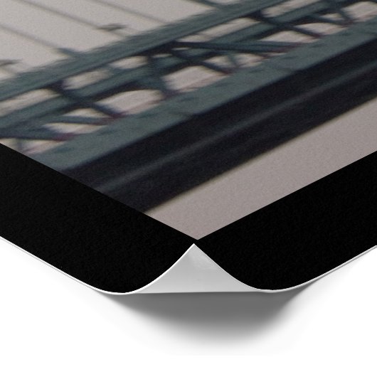 Ben Franklin Bridge Under Fog Poster (Ecke)