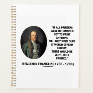 Ben Franklin Drucker nicht drucken Druckangebot Planer