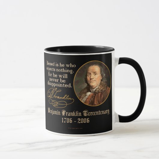 Ben Franklin - Erwartungen Tasse (Rechts)