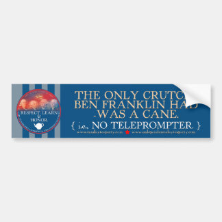 Ben Franklin gegen TOTUS Autoaufkleber