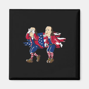 Ben Franklin Griddy American Flag 4. Juli Magnet