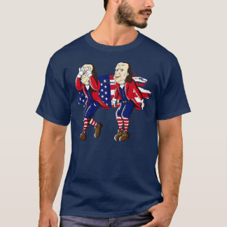 Ben Franklin Griddy American Flag 4. Juli T-Shirt