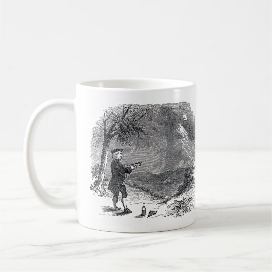 Ben Franklin Guilty als Anklage Kaffeetasse (Links)