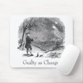 Ben Franklin Guilty als Anklage Mousepad (Mit Mouse)