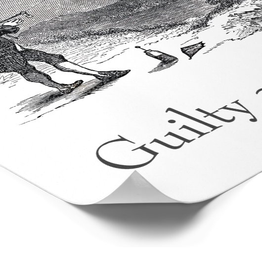 Ben Franklin Guilty als Anklage Poster (Ecke)