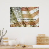 Ben Franklin Happiness Quote Poster (Küche)