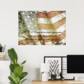 Ben Franklin Happiness Quote Poster (Heimbüro)