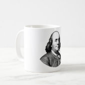 Ben Franklin Kaffeetasse (Vorderseite Links)