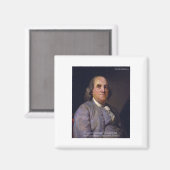 Ben Franklin "Liebe Thy Neibhbor Aber.." Kostenvor Magnet (Vorderseite/Rückseite)
