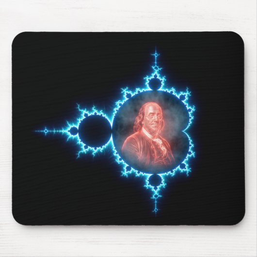 Ben Franklin Mandelbrot Fraktal Mousepad (Vorne)