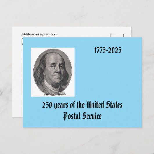 Ben Franklin Maxi Card Postkarte (Vorne/Hinten)