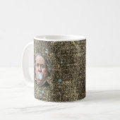 Ben Franklin mit Kaugummi Kaffeetasse (Vorderseite Links)