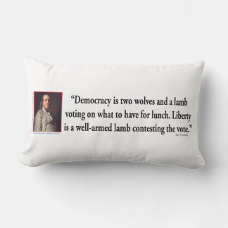Ben Franklin on Gun Kontrolle Lendenkissen