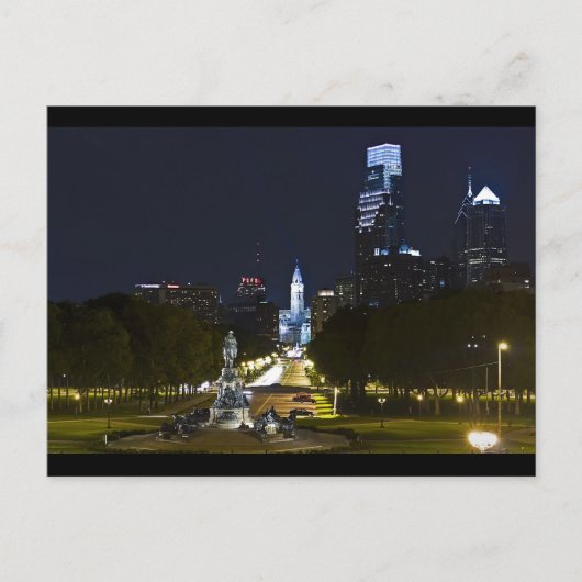 Ben Franklin Parkway Postkarte (Vorderseite)