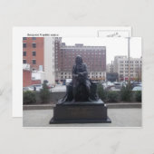 Ben Franklin-Postkarte Postkarte (Vorne/Hinten)