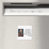 Ben Franklin Quote 3b Magnet (In Situ (Geschirrspüler))
