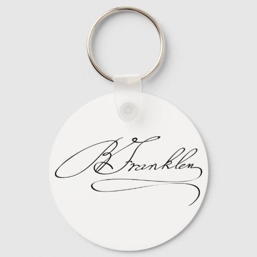 Ben Franklin Signature Schlüsselanhänger (Vorderseite)