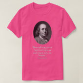 Ben Franklin und Zitat über Bier T-Shirt (Design vorne)