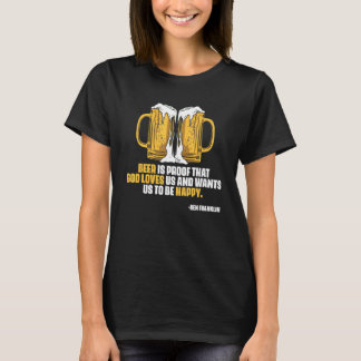 Ben Franklin Zitat Bier Ale IPA Brauer T-Shirt