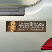 Ben Franklin Zitat zur Verfassung Autoaufkleber (Auf Auto)