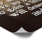 Ben Franklin zitieren Jede Gesellschaft, die geben Poster (Ecke)