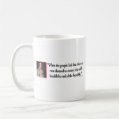 Ben Franklin zur Demokratie Kaffeetasse (Links)