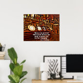 Ben Franklins berühmtes Bier-Zitat Poster (Heimbüro)