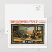 Ben Hur - Broadway Play Poster Postkarte (Vorne/Hinten)