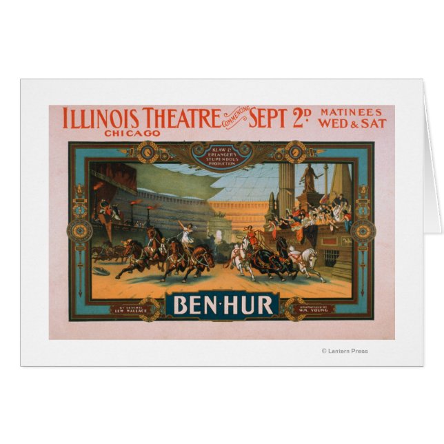 Ben-Hur in Chicagos Illinois-Theaterposter (Vorderseite (Horizontal))