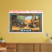 Ben-Hur in Chicagos Illinois-Theaterposter Leinwanddruck (Insitu (Wohnzimmer))
