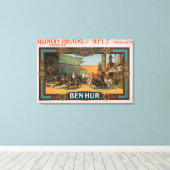 Ben-Hur in Chicagos Illinois-Theaterposter Leinwanddruck (Insitu (Holzboden))