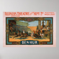 Ben-Hur in Chicagos Illinois-Theaterposter