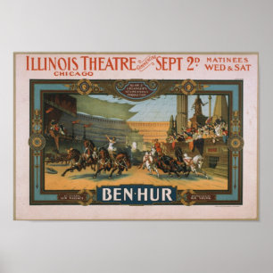 BEN HUR VINTAG THEATER POSTER REPRINT