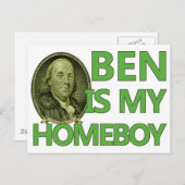 Ben ist mein Homeboy Postkarte (Vorne/Hinten)
