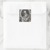 Ben Jonson English playwright Quadratischer Aufkleber (Tasche)