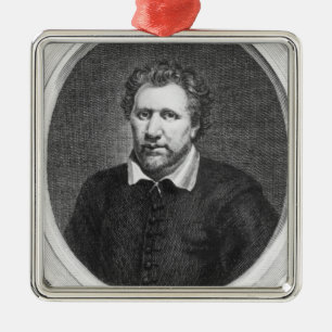 Ben Jonson Silbernes Ornament