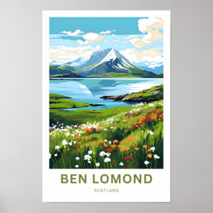 Ben Lomond Scotland Travel Print Poster