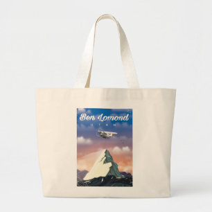 Ben Lomond, Utah Reiseplakat Jumbo Stoffbeutel