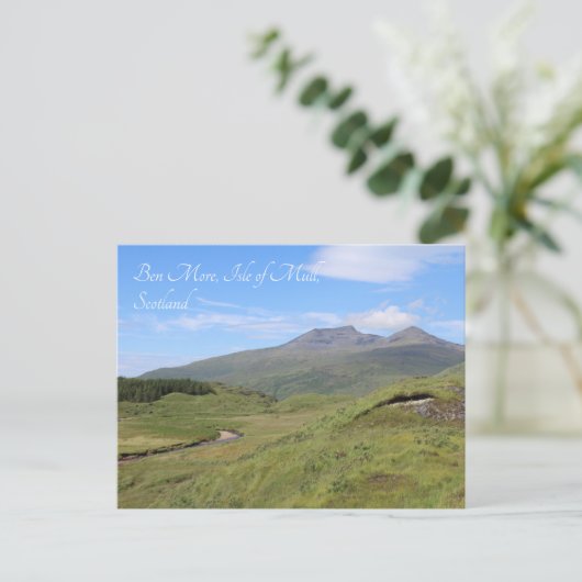 Ben More Mountain, Insel Mull, Schottland Postkarte (Stehend Vorderseite)